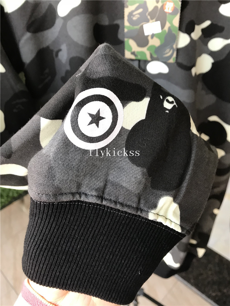 A Bathing Ape Bape Shark Hoodie Grey